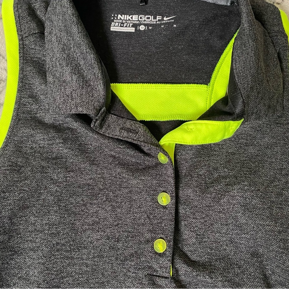 Nike Woman’s Sporty Golf Tank Racer Back Preppy Neon Tennis Prep Lightweight